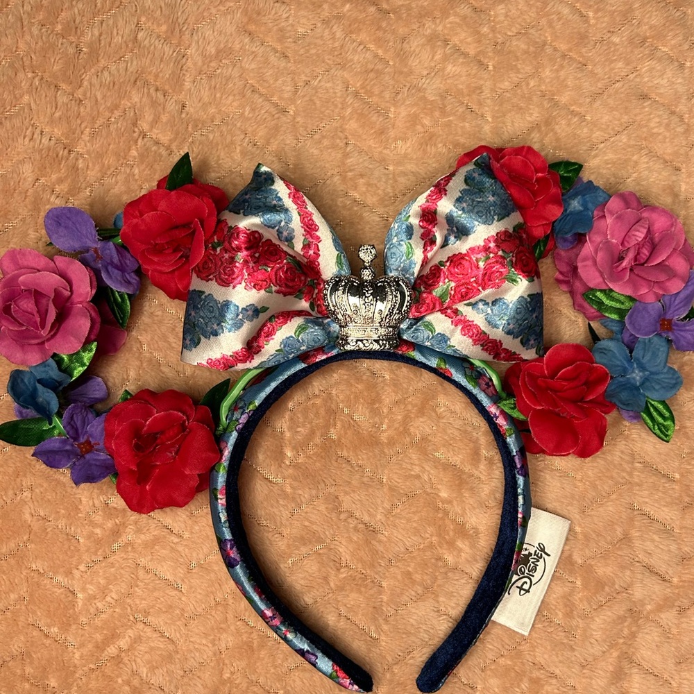 Disney Parks Epcot United Kingdom Floral Minnie Ears